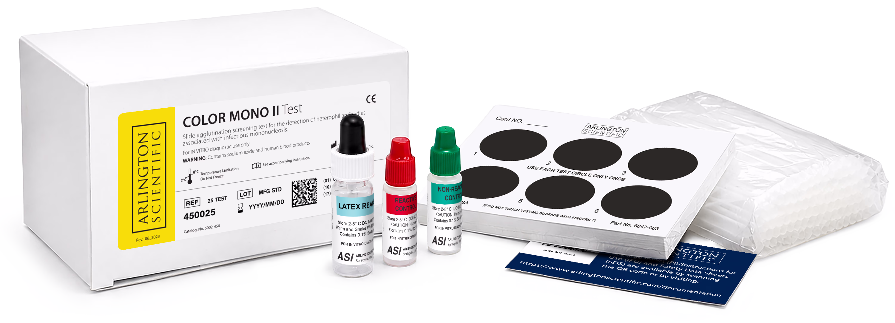 Color Mono test, color-enhanced for easy visual reading of test.
