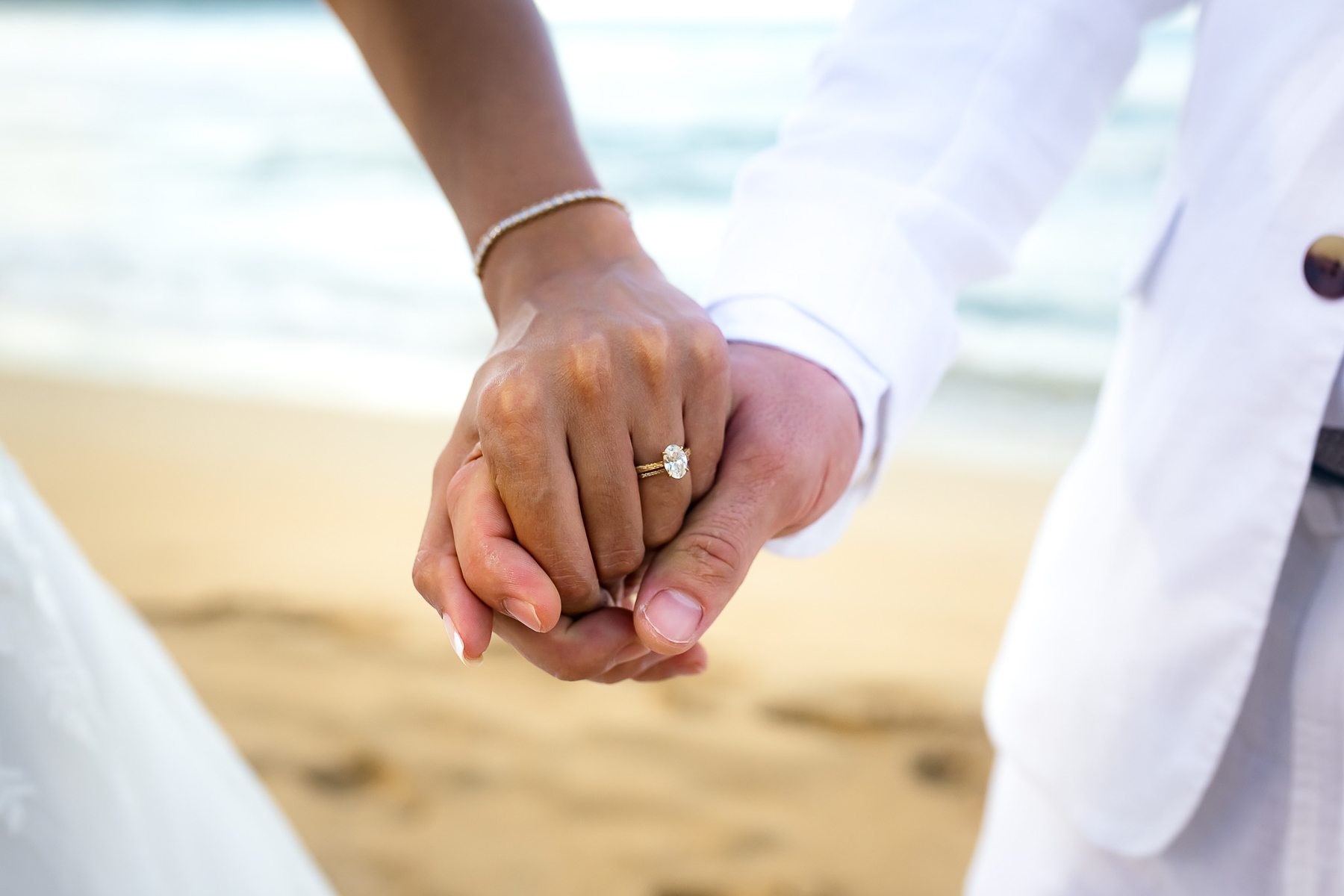 Close up of the wedding ring.