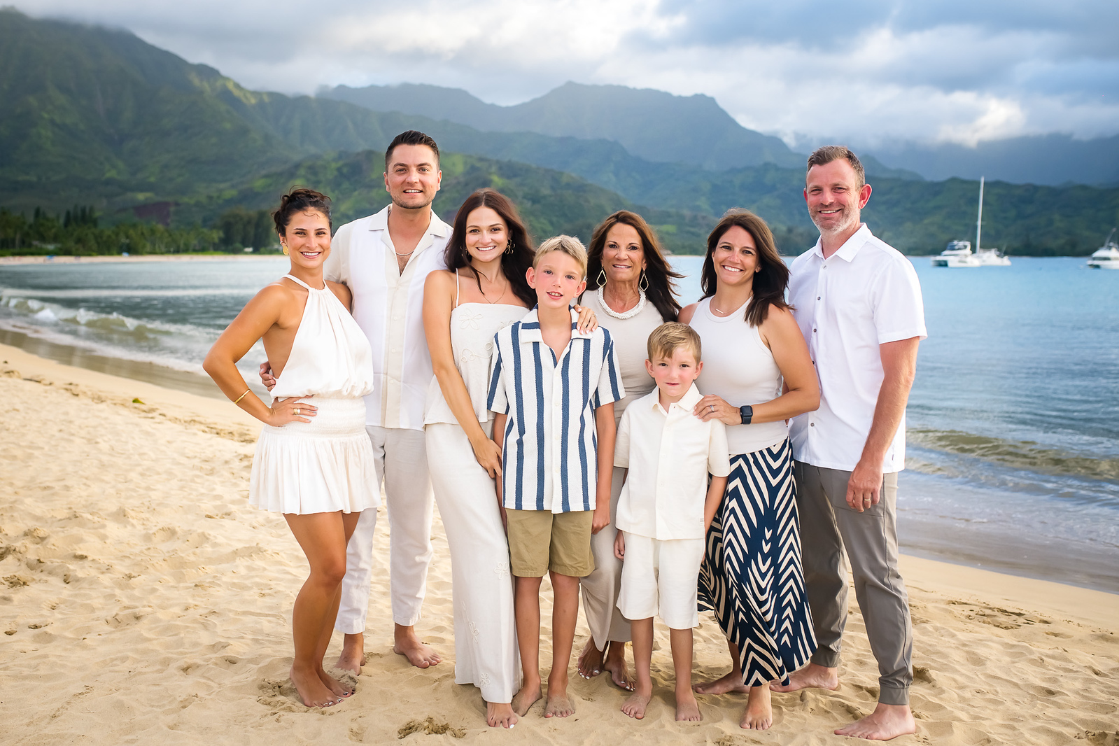 beach family portraits on kauai
