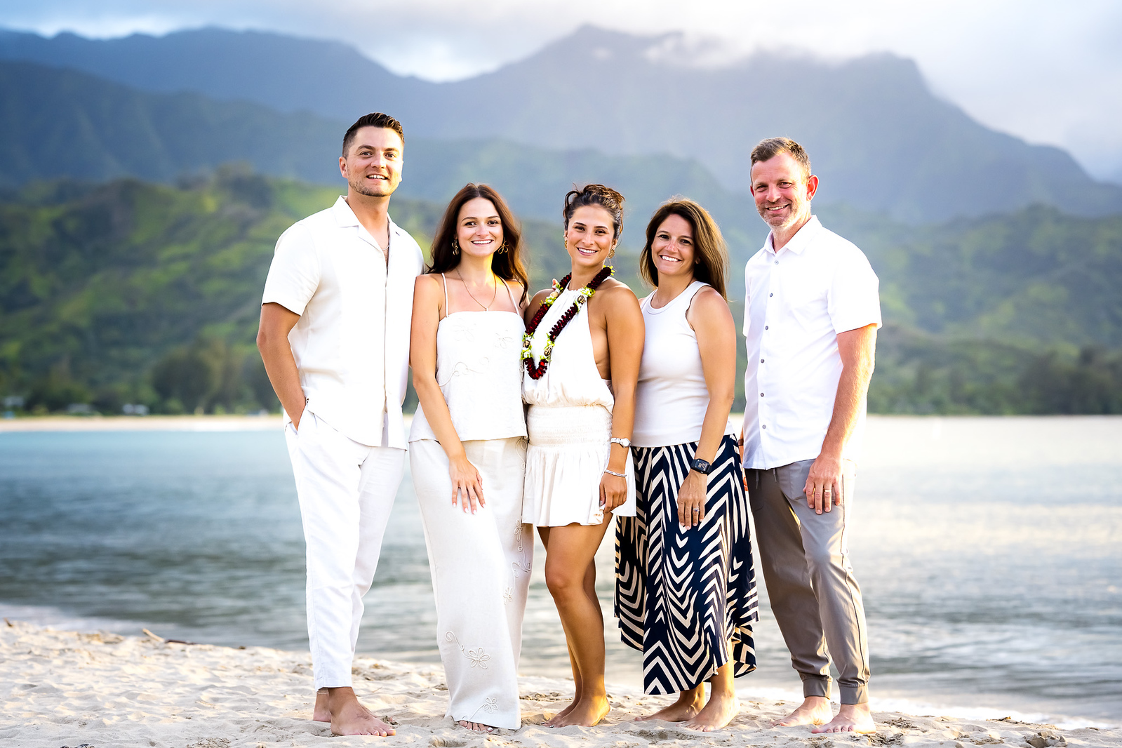 kauai beach family photoshoot