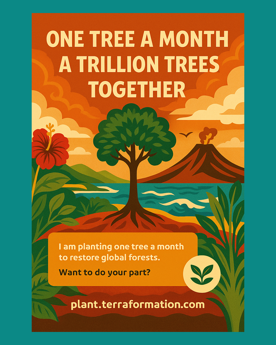 Terraformation tree subscription graphic for social media