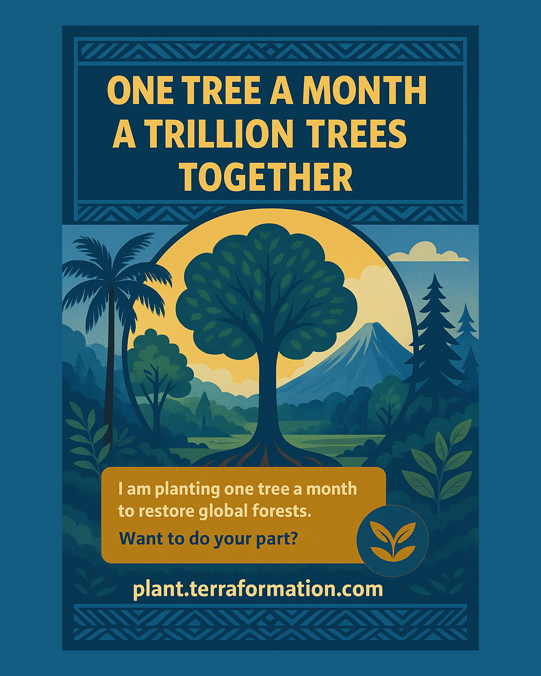 Terraformation tree subscription graphic for social media