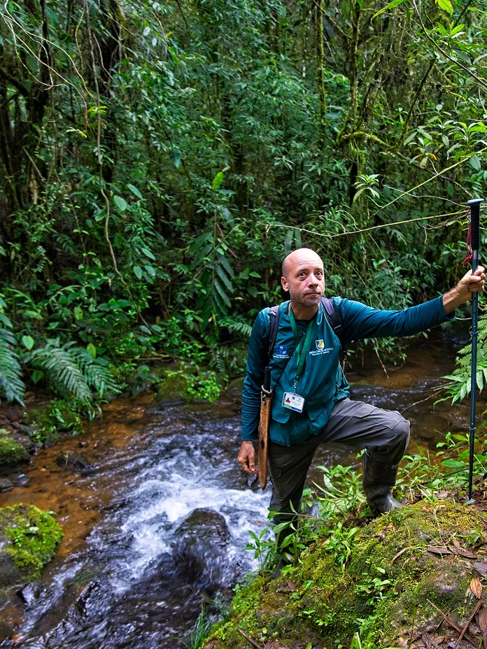 Park ranger at La Capota property.