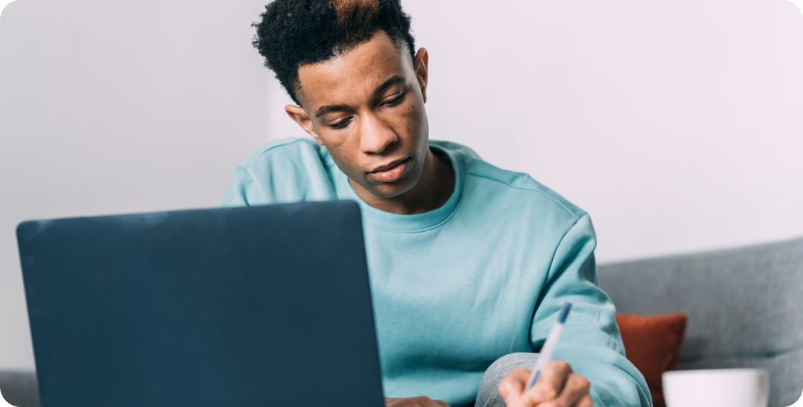 An image of a student learning