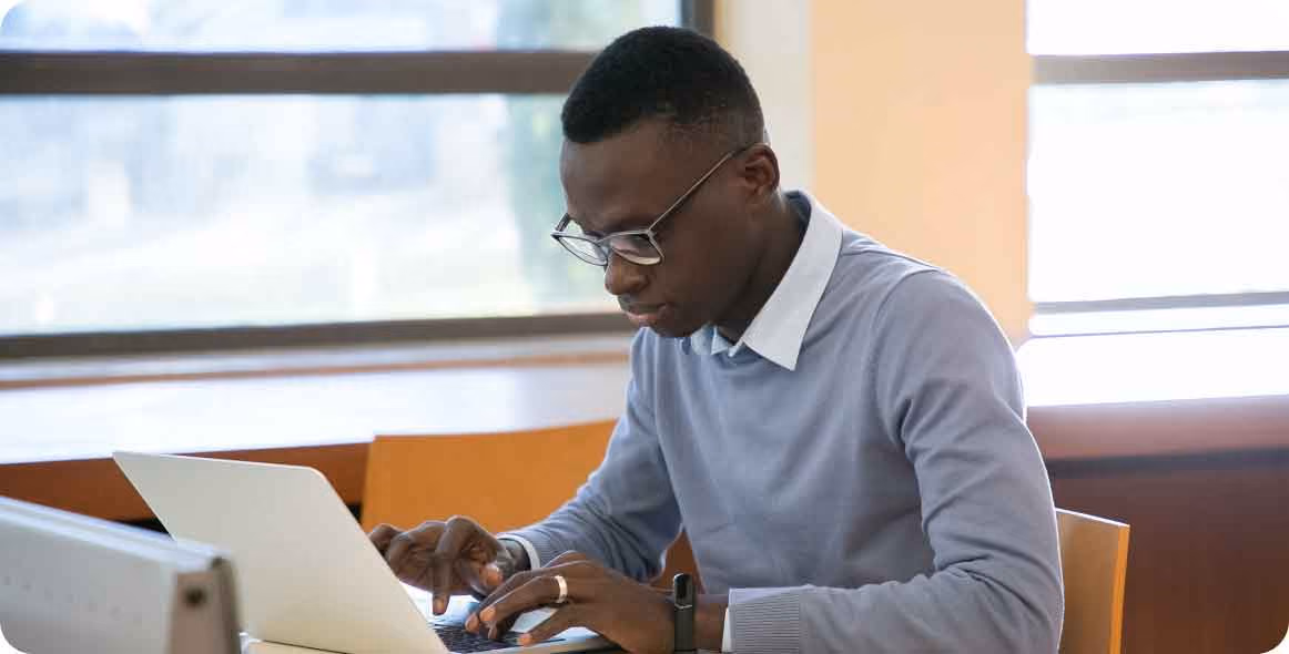 An image of a student learning