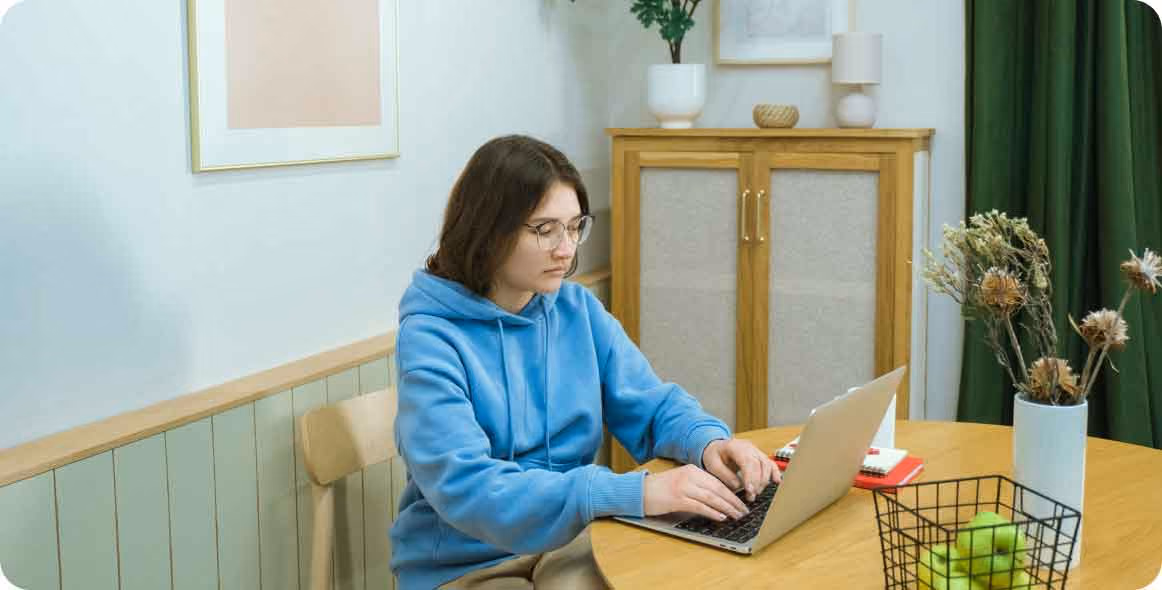 An image of a student learning