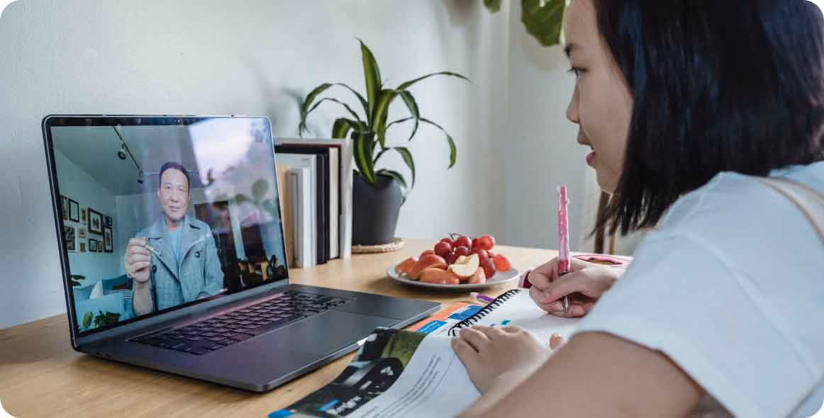 An image of a student learning