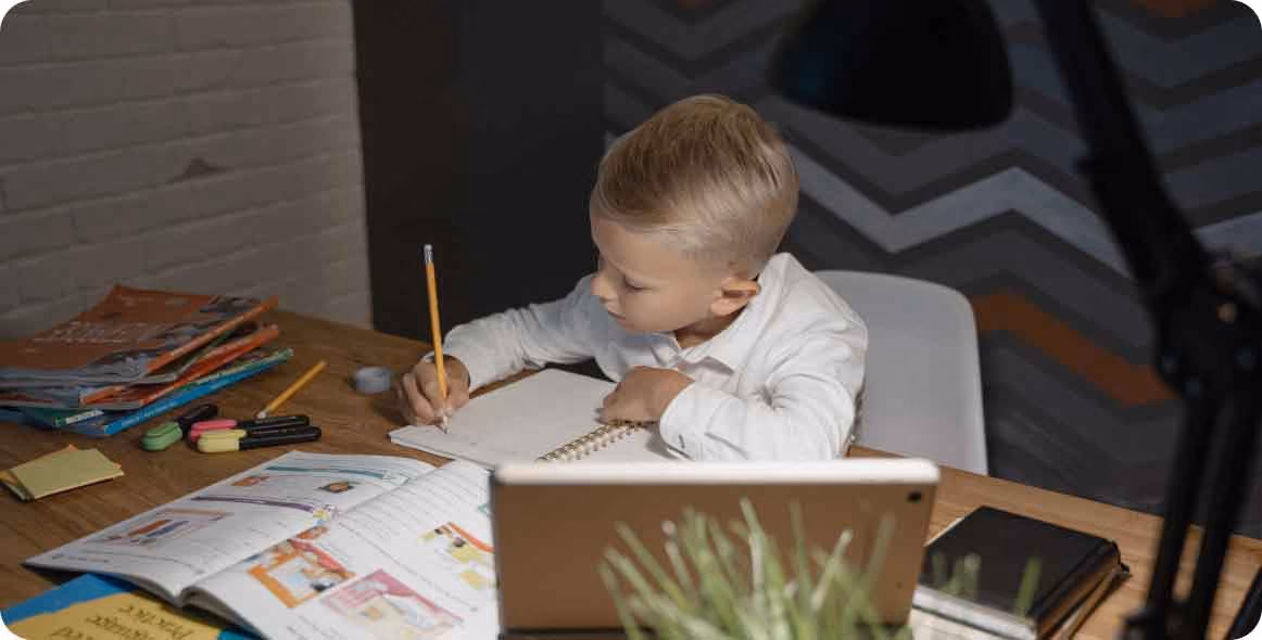 An image of a student learning