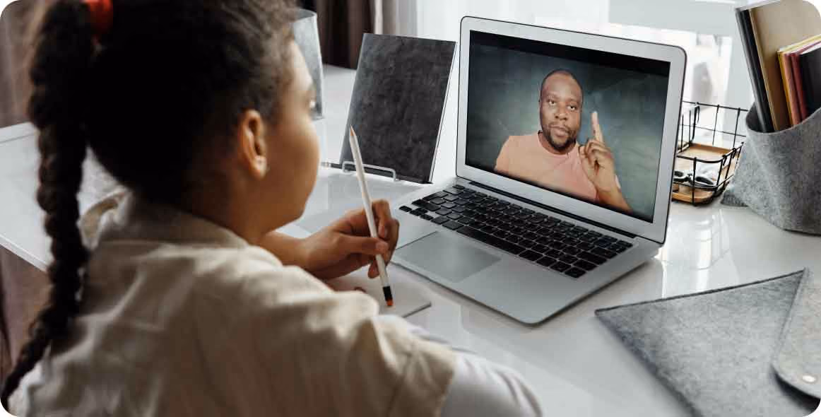 An image of a student learning
