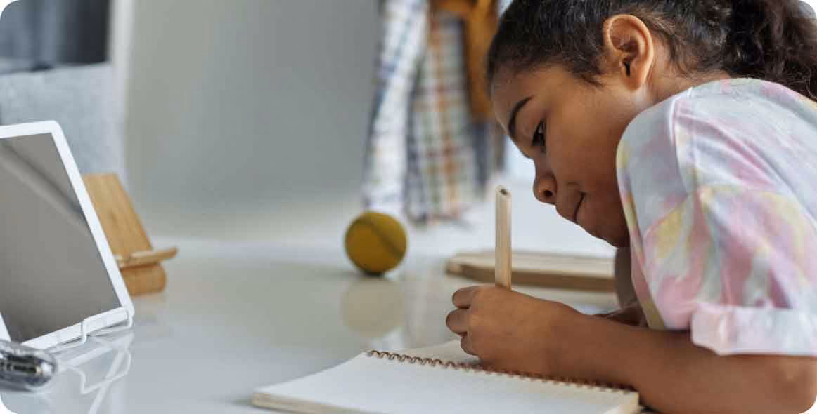 An image of a student learning