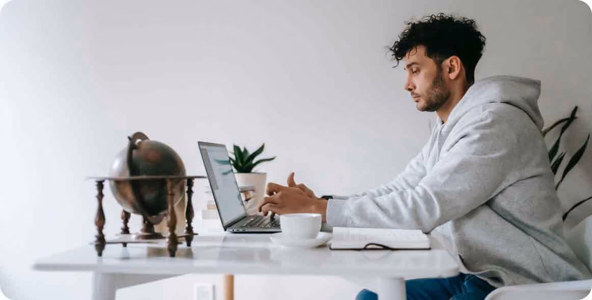 An image of a student learning