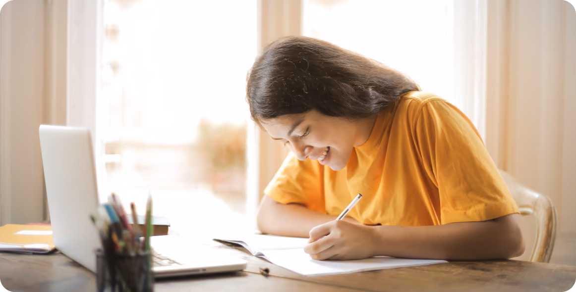 An image of a student learning