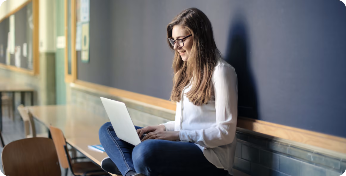 An image of a student learning