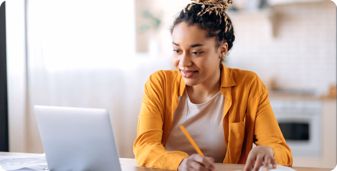 An image of a student learning