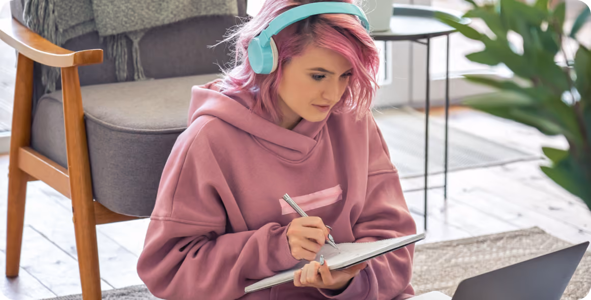 An image of a student learning