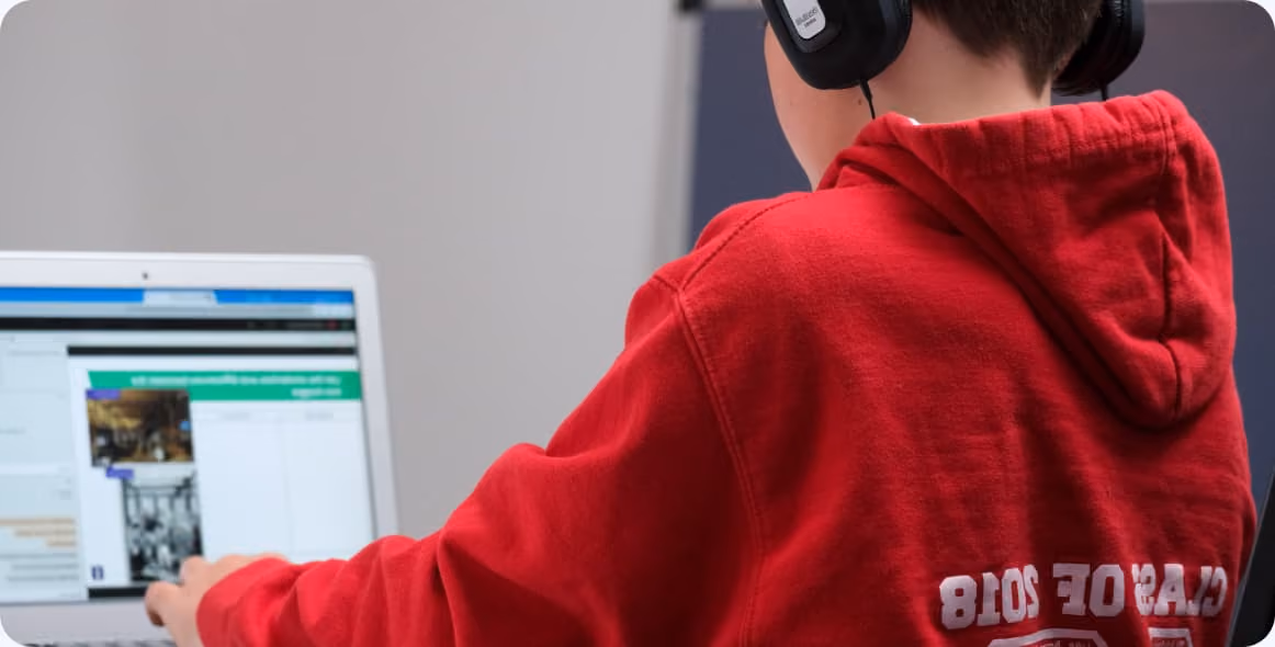 An image of a student learning