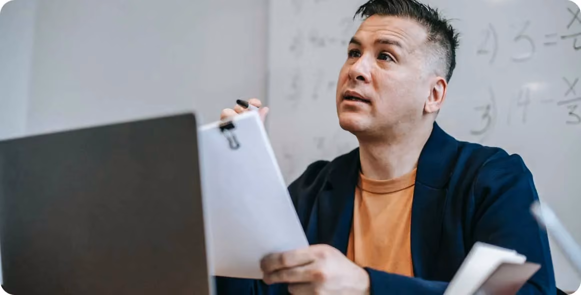 An image of a teacher tutoring