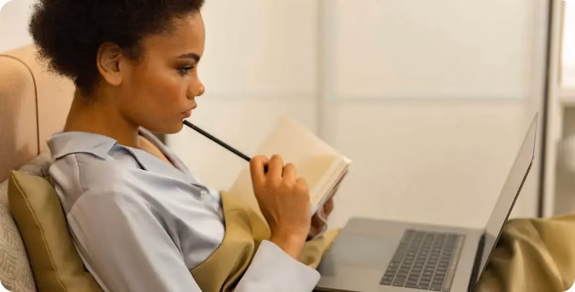 An image of a student learning