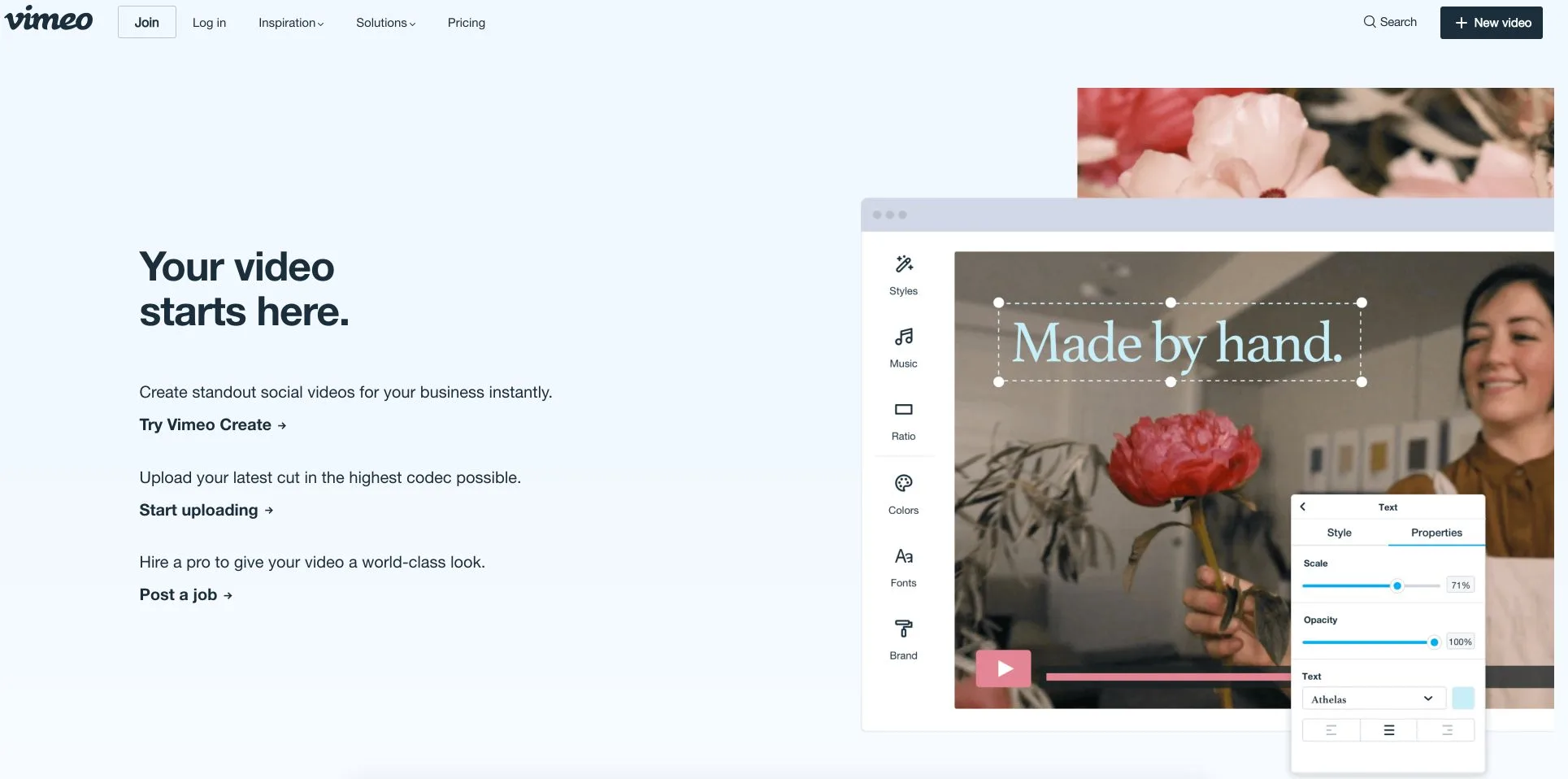 vimeo video hosting