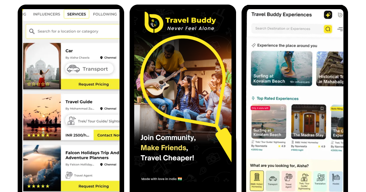 Travel Buddy Meet & Book Trips