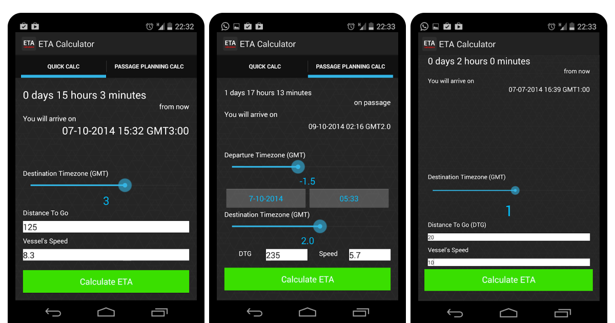 The ETA Calculator