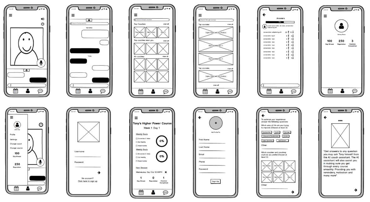 Balsamiq Prototypes
