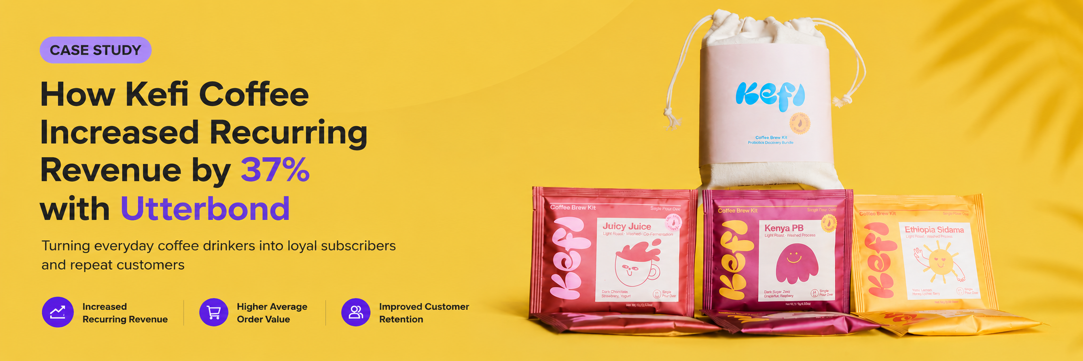 How Kefi Coffee Increased Recurring Revenue by 37% with Utterbond