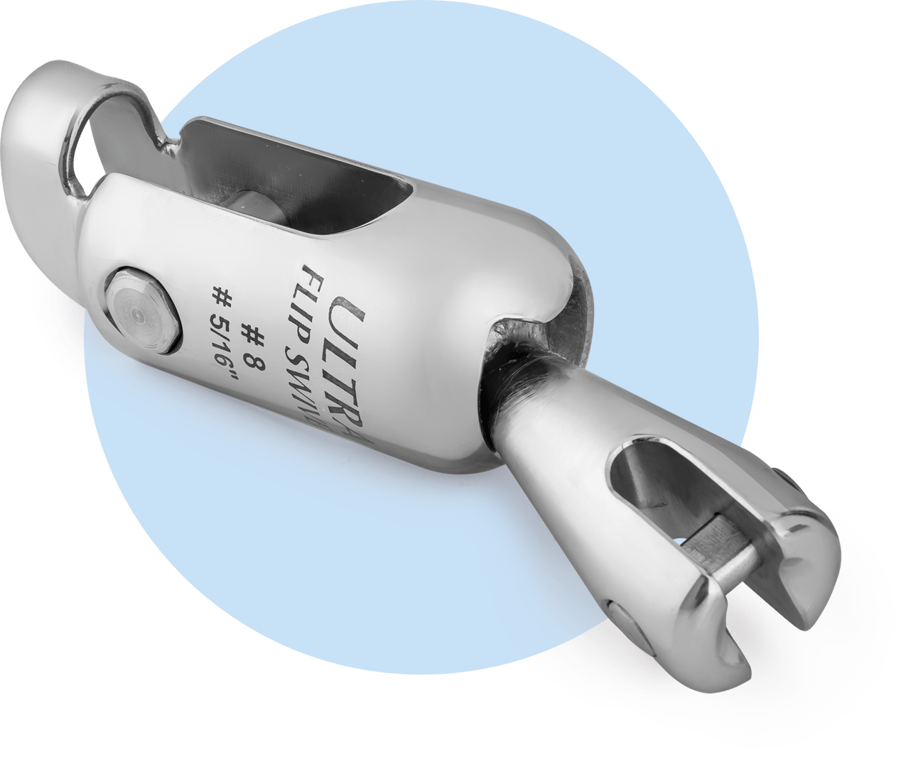 Ultra Marine Flip Swivel has one piece head and body