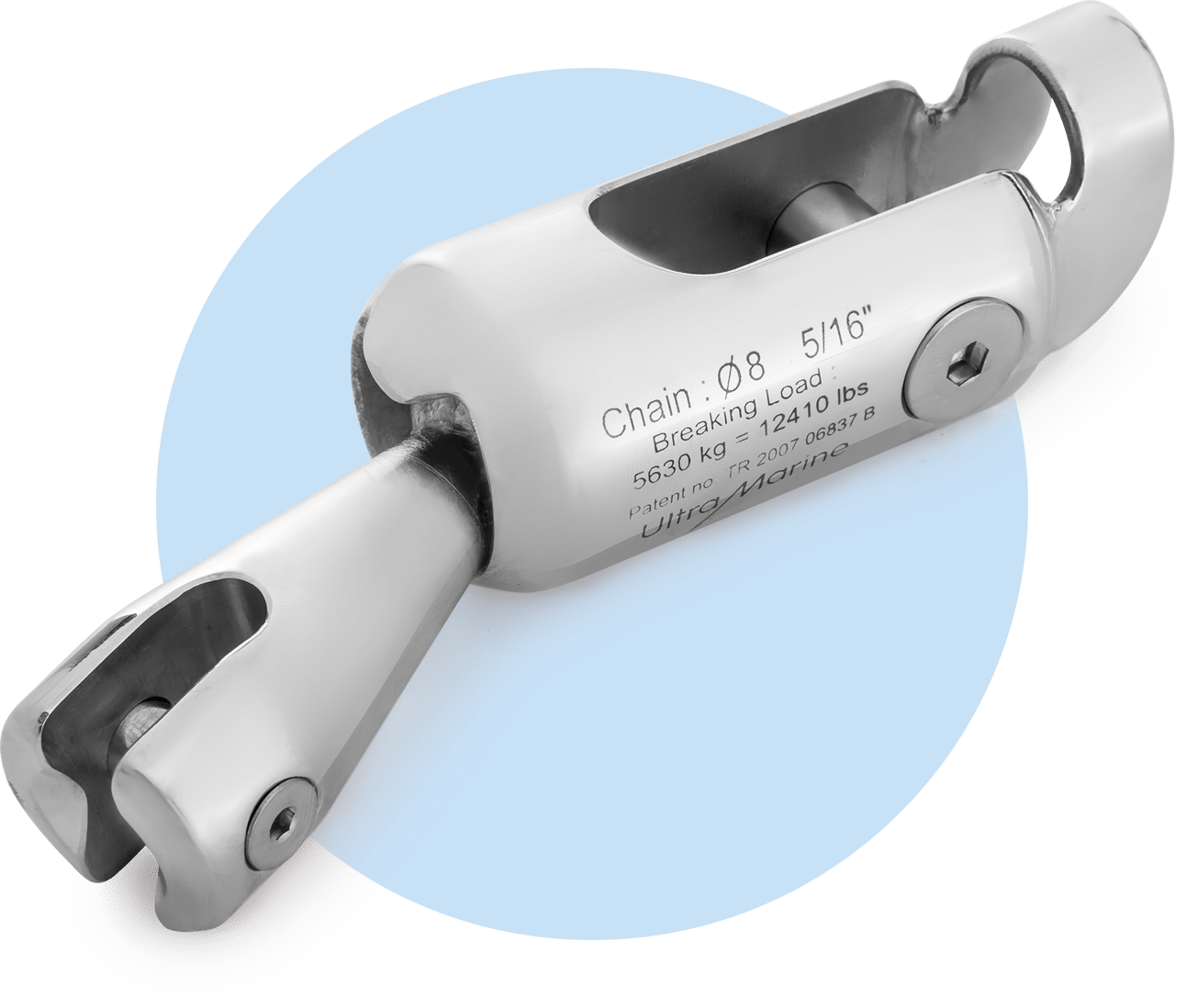 Ultra Marine Flip Swivel is stronger than chain