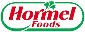 Hormel Foods brand logo with red text and green design elements.