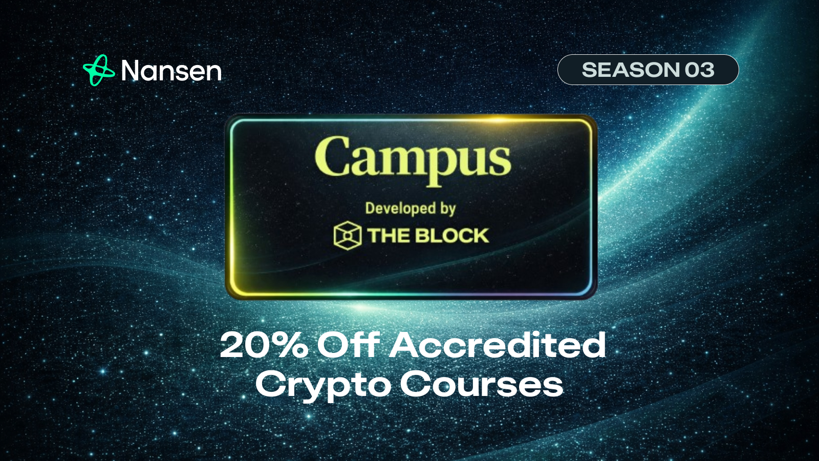 Nansen Points S03 Partner Spotlight: The Block (Campus) – 20% Off Accredited Crypto Courses and Certifications