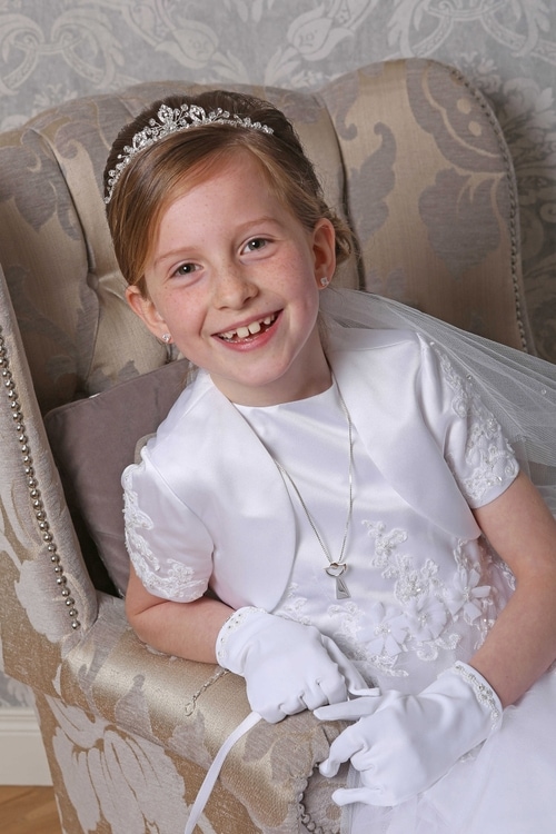 Communion girl by Jenny Callanan Photography