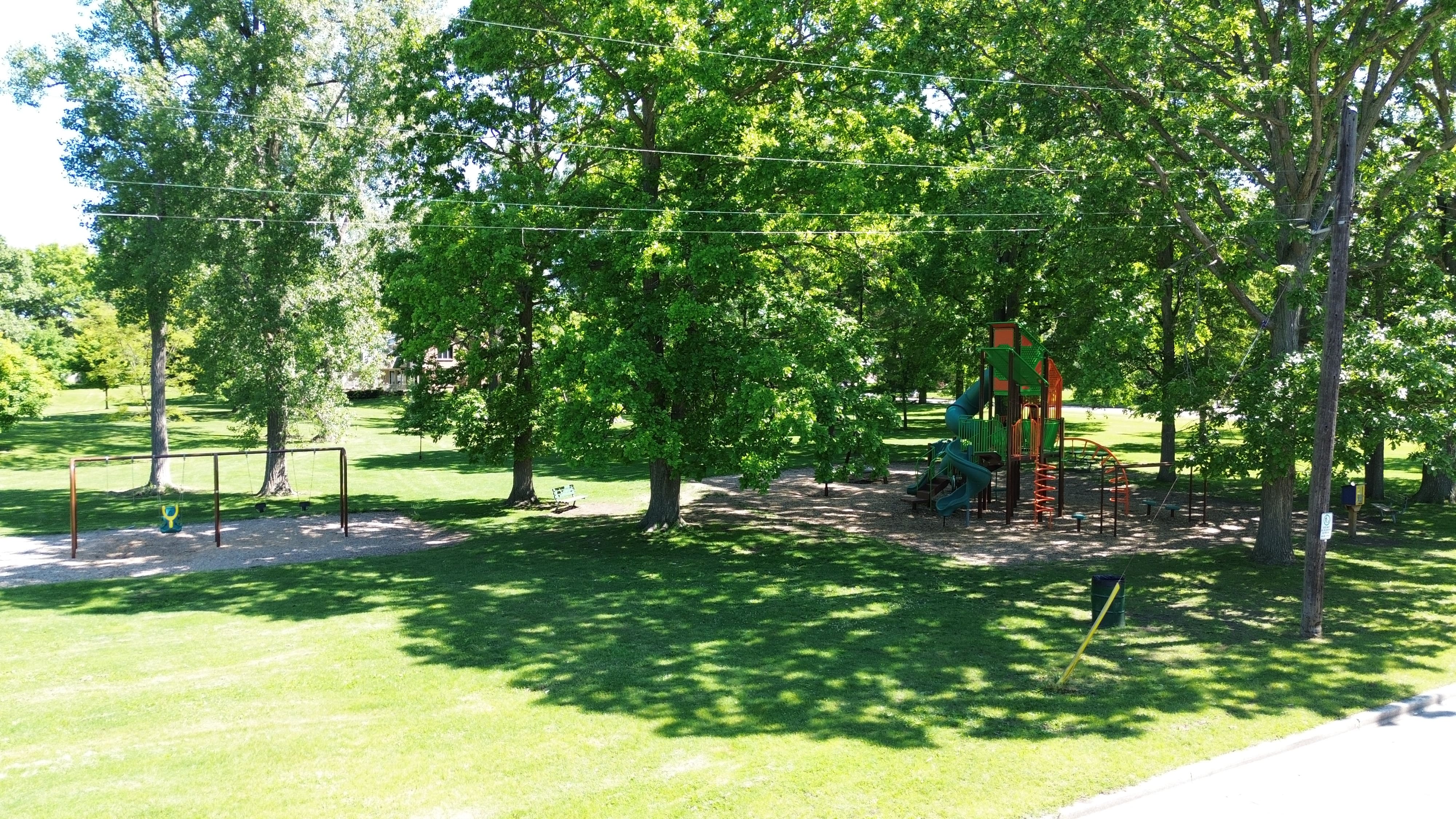 Marcin Park playground equipment in Sarnia, ON showing accessible play equipment