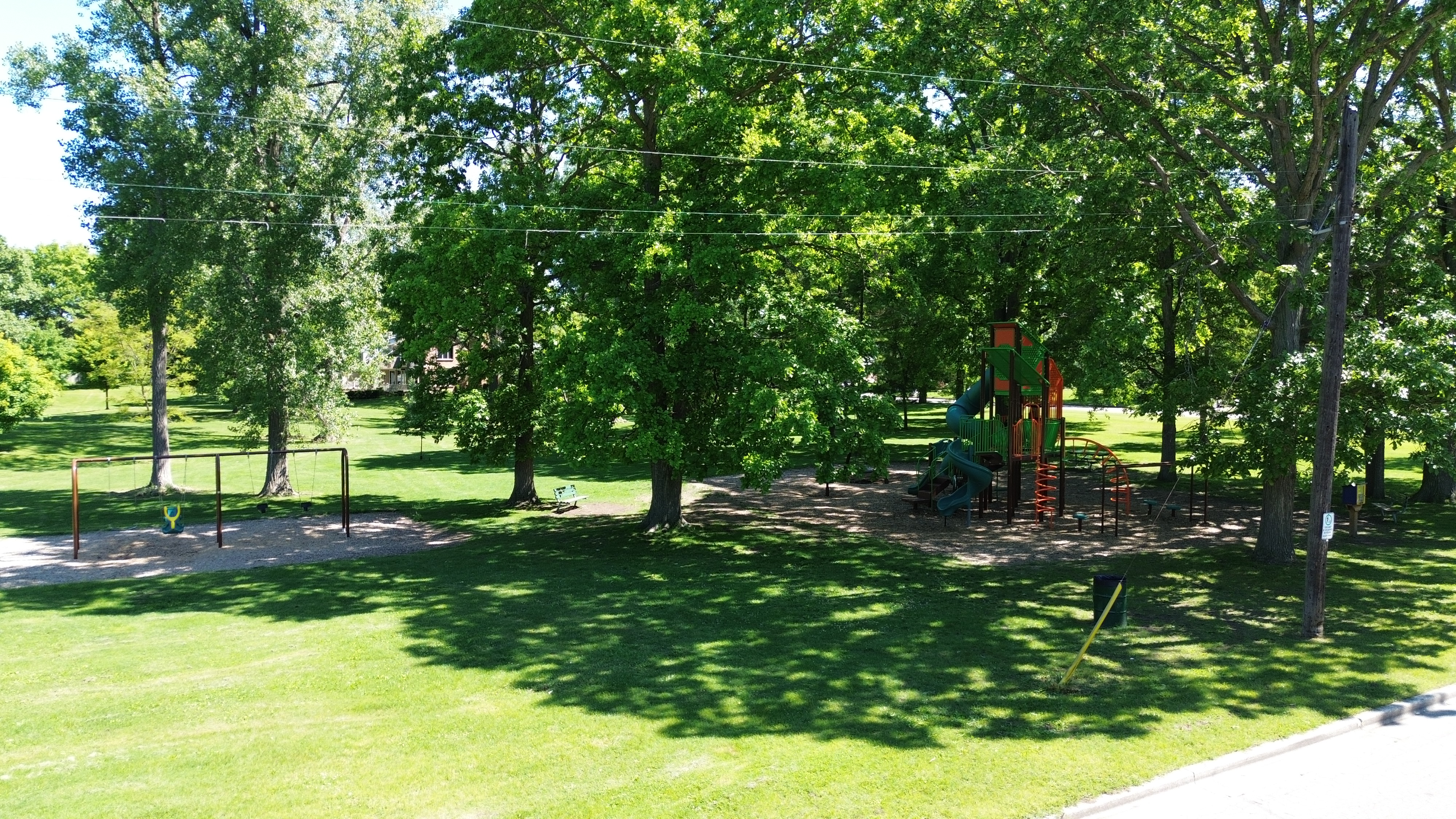 Marcin Park playground equipment in Sarnia, ON featuring modern playground design