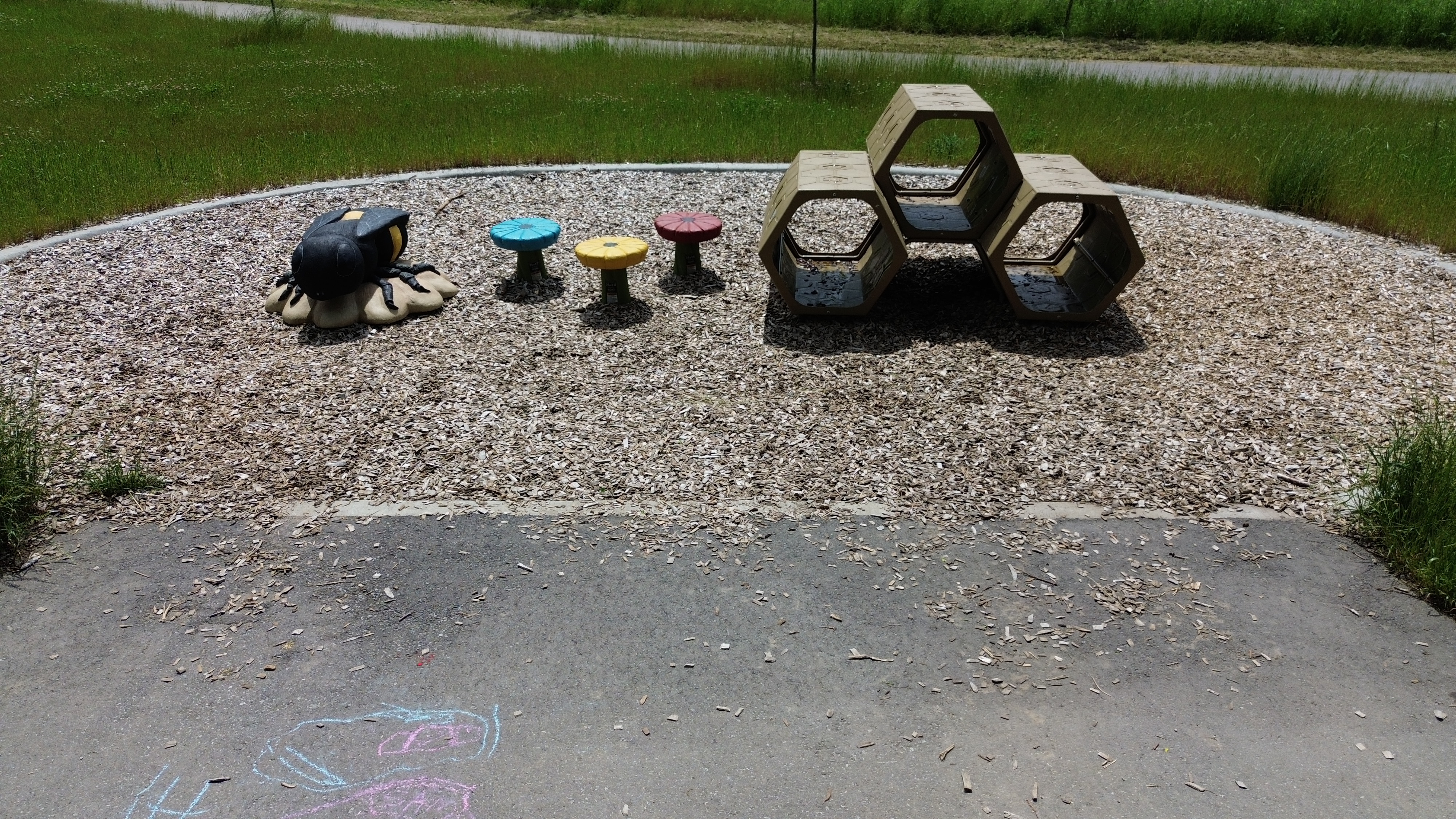 McCormick Park playground equipment in London ON with safety surfacing and equipment