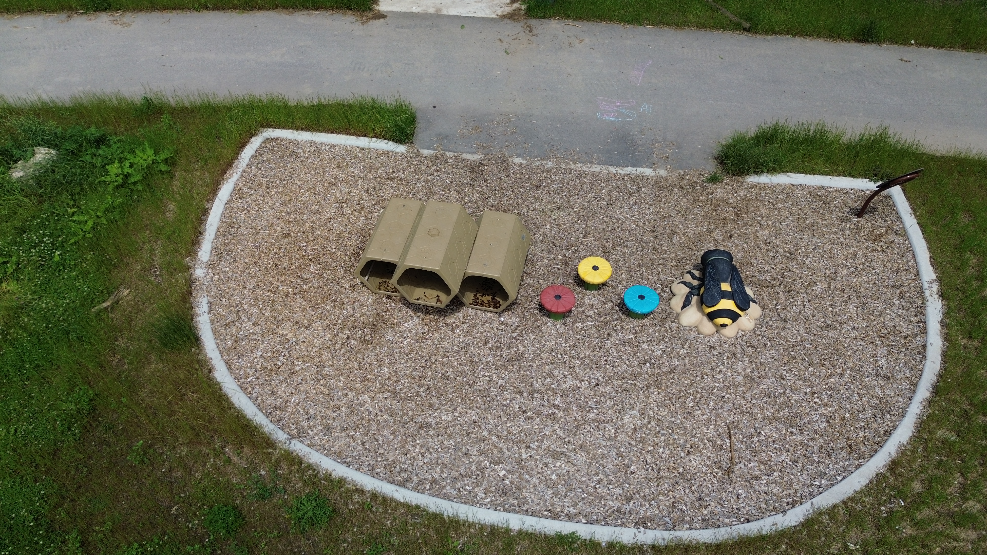McCormick Park playground equipment in London ON featuring modern playground design