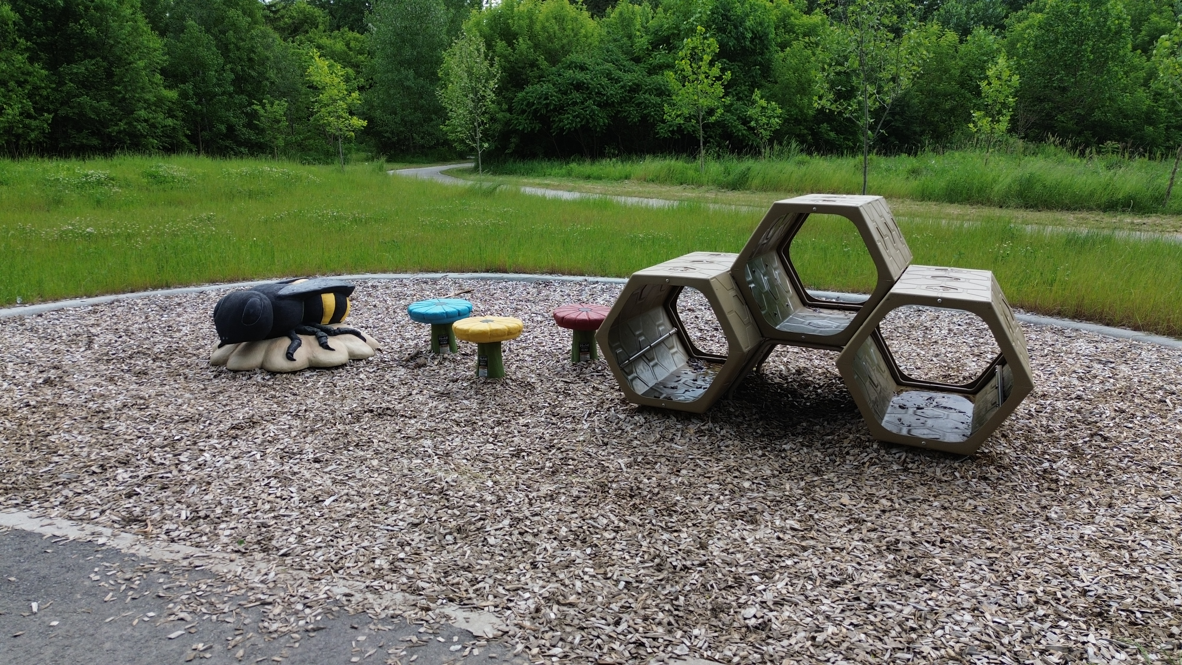 McCormick Park playground equipment in London ON with inclusive play features