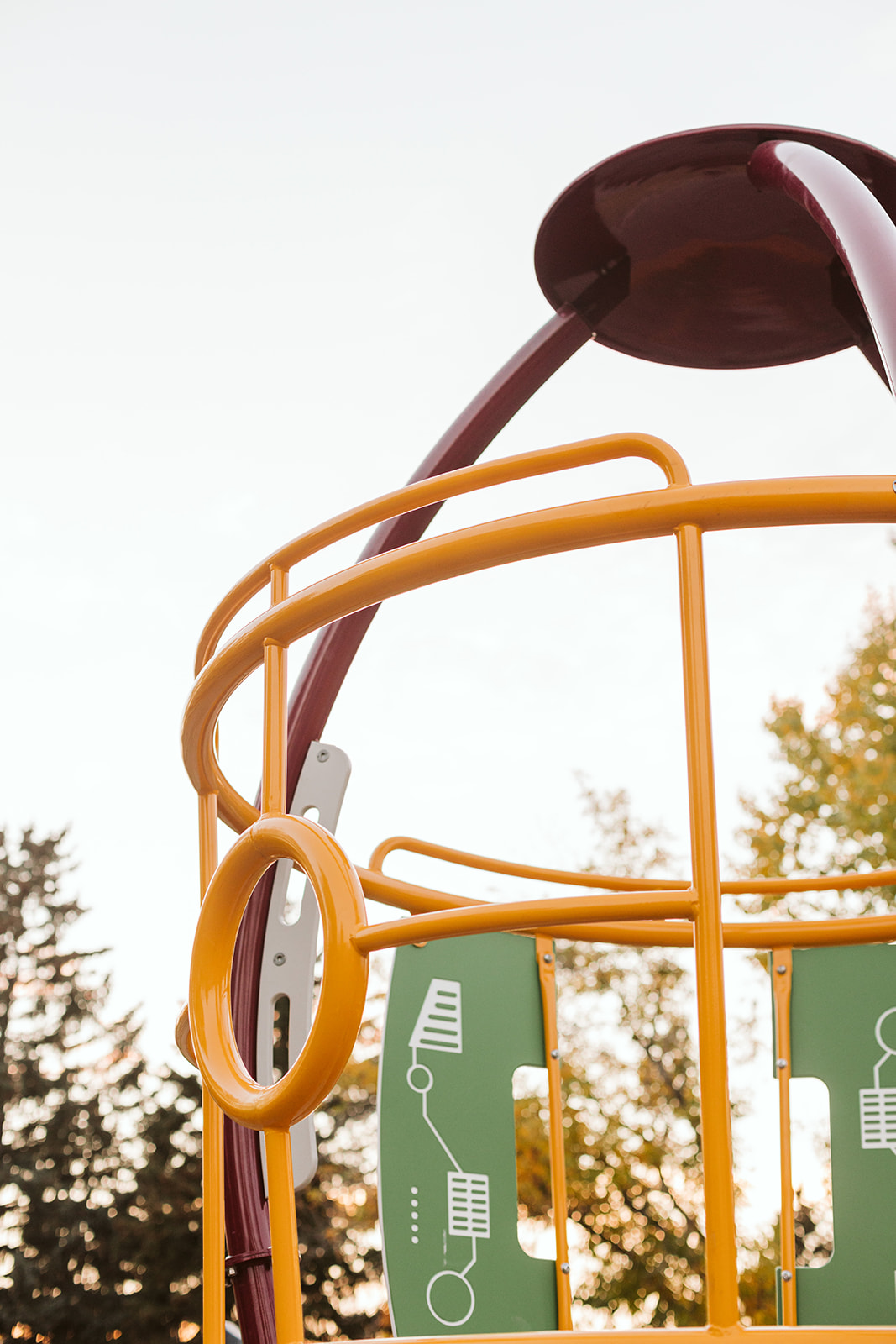 Marchand Park playground equipment in Calgary, AB featuring innovative play equipment