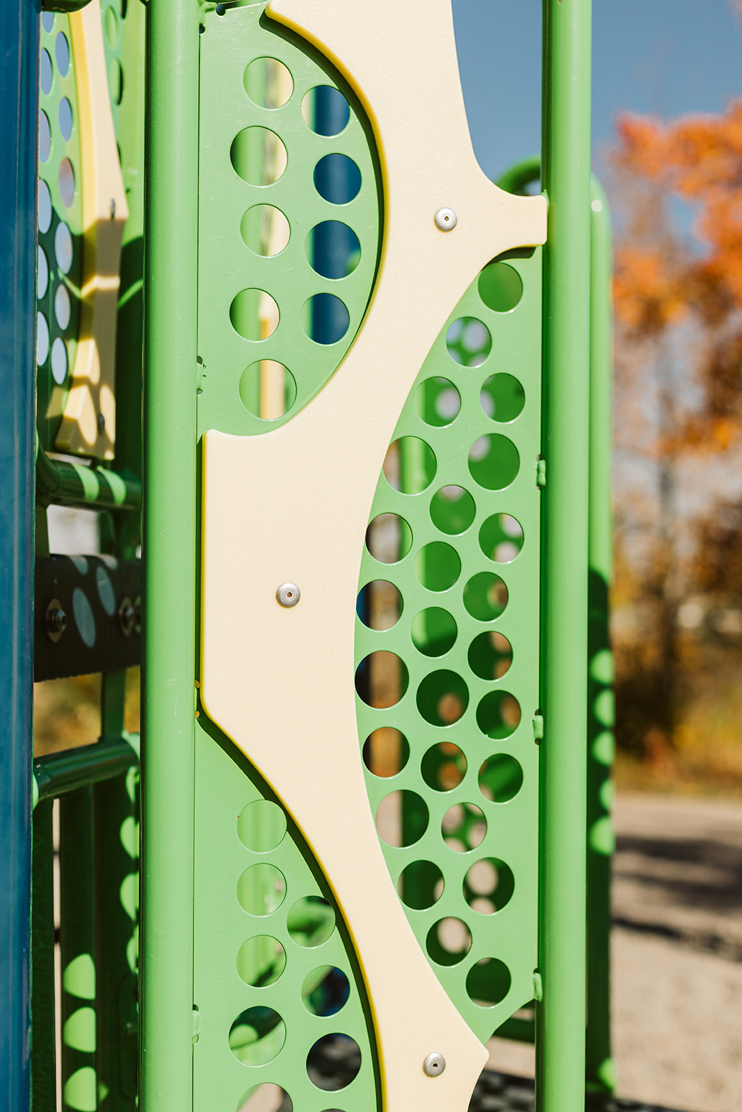 Avalon Playground playground equipment in Calgary, AB showing swing sets and climbing areas