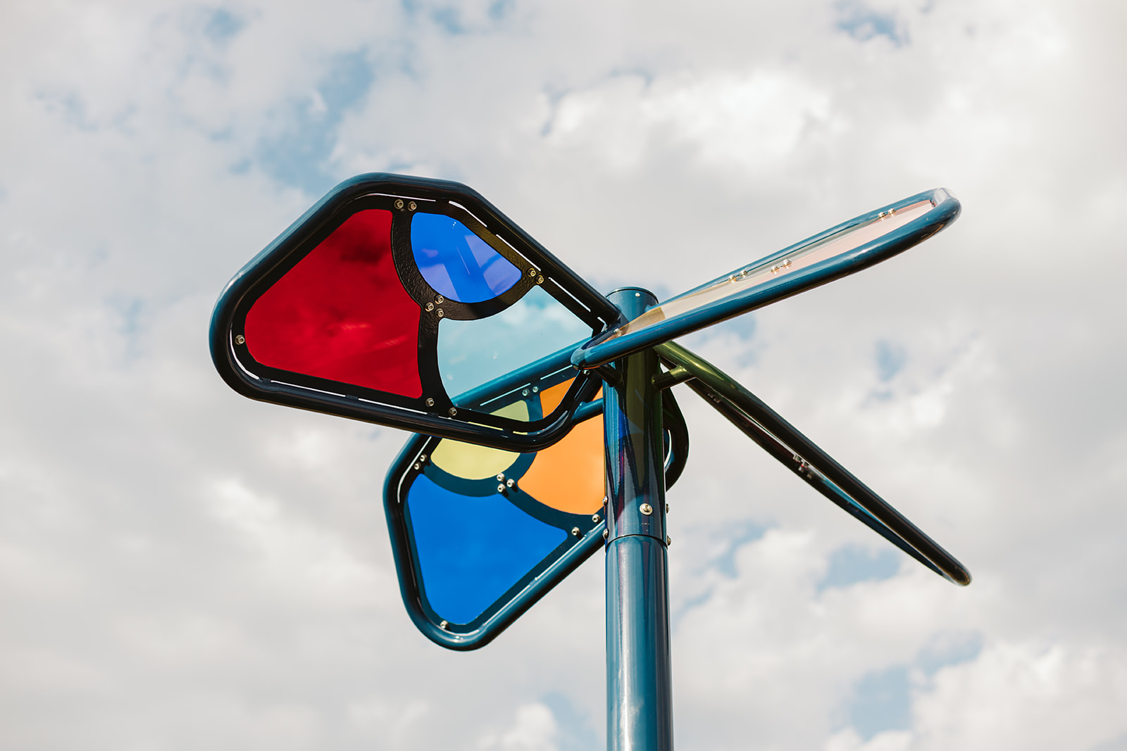 St. Thomas Aquinas School Playground playground equipment in Calgary, AB with climbing and sliding features