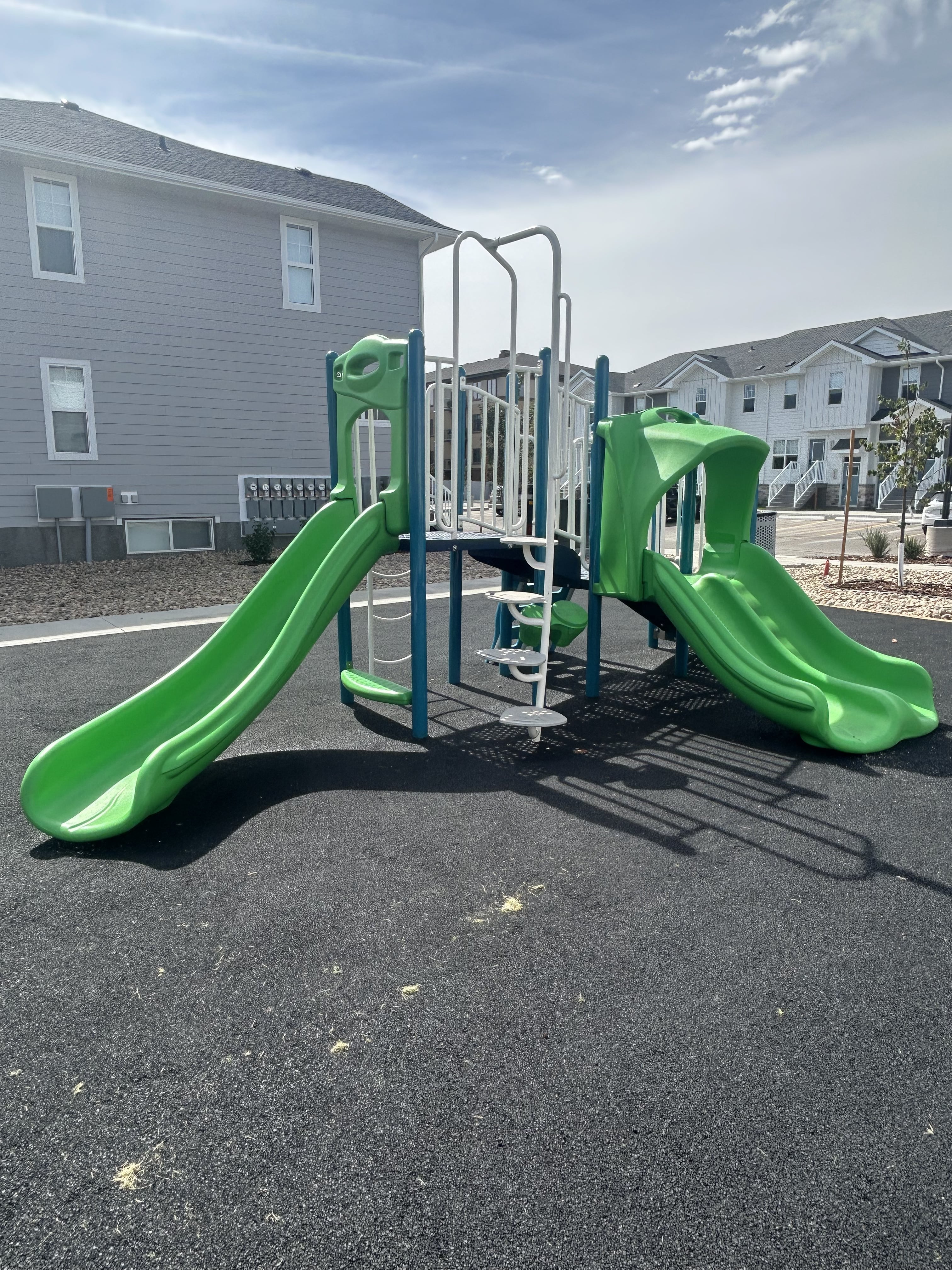 Windsor Park playground equipment in Regina, SK featuring modern playground design