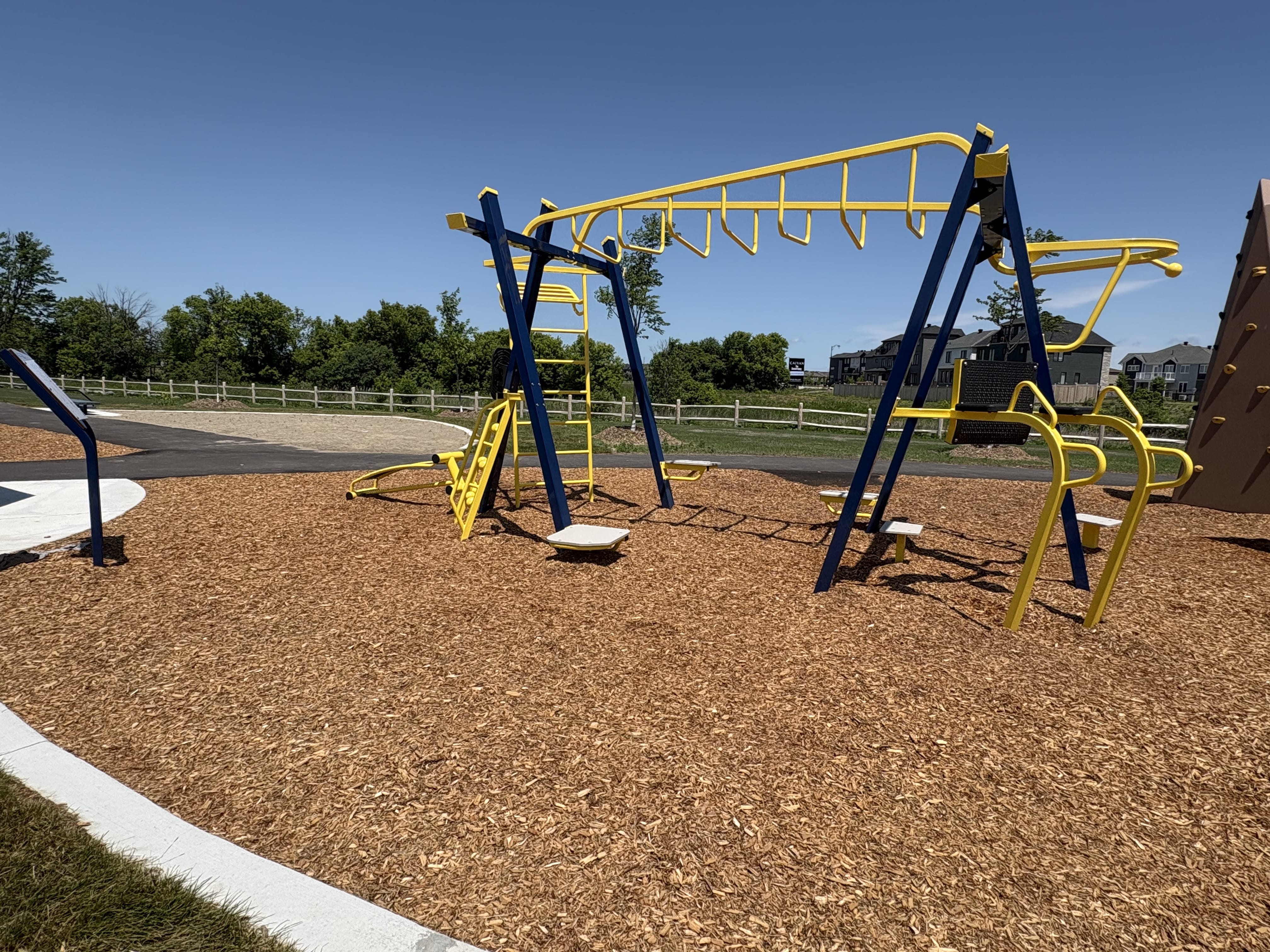 Canoe Park Thrive 450 playground equipment in Ottawa, ON featuring modern playground design