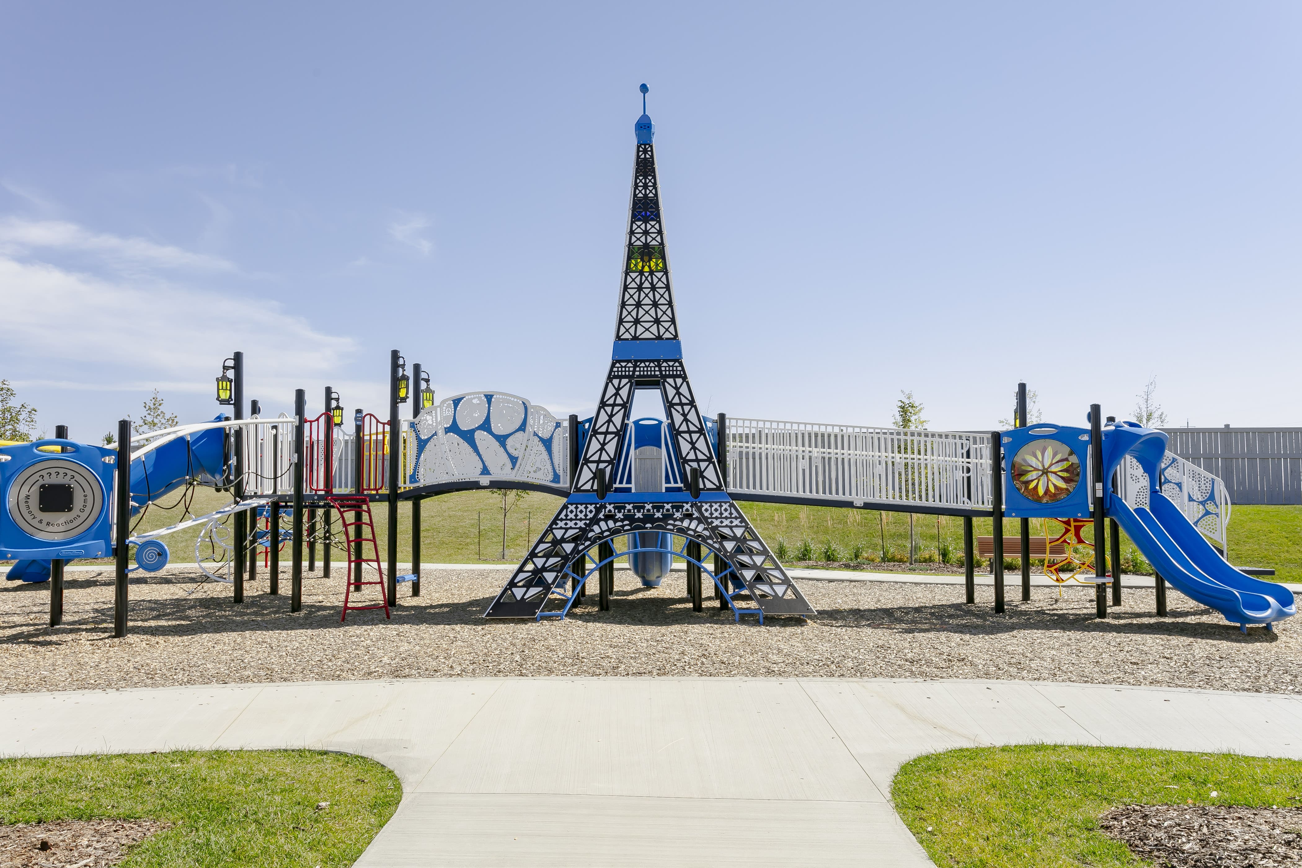 Cherot Eiffel Tower Playground (St. Albert, AB) playground equipment and play area