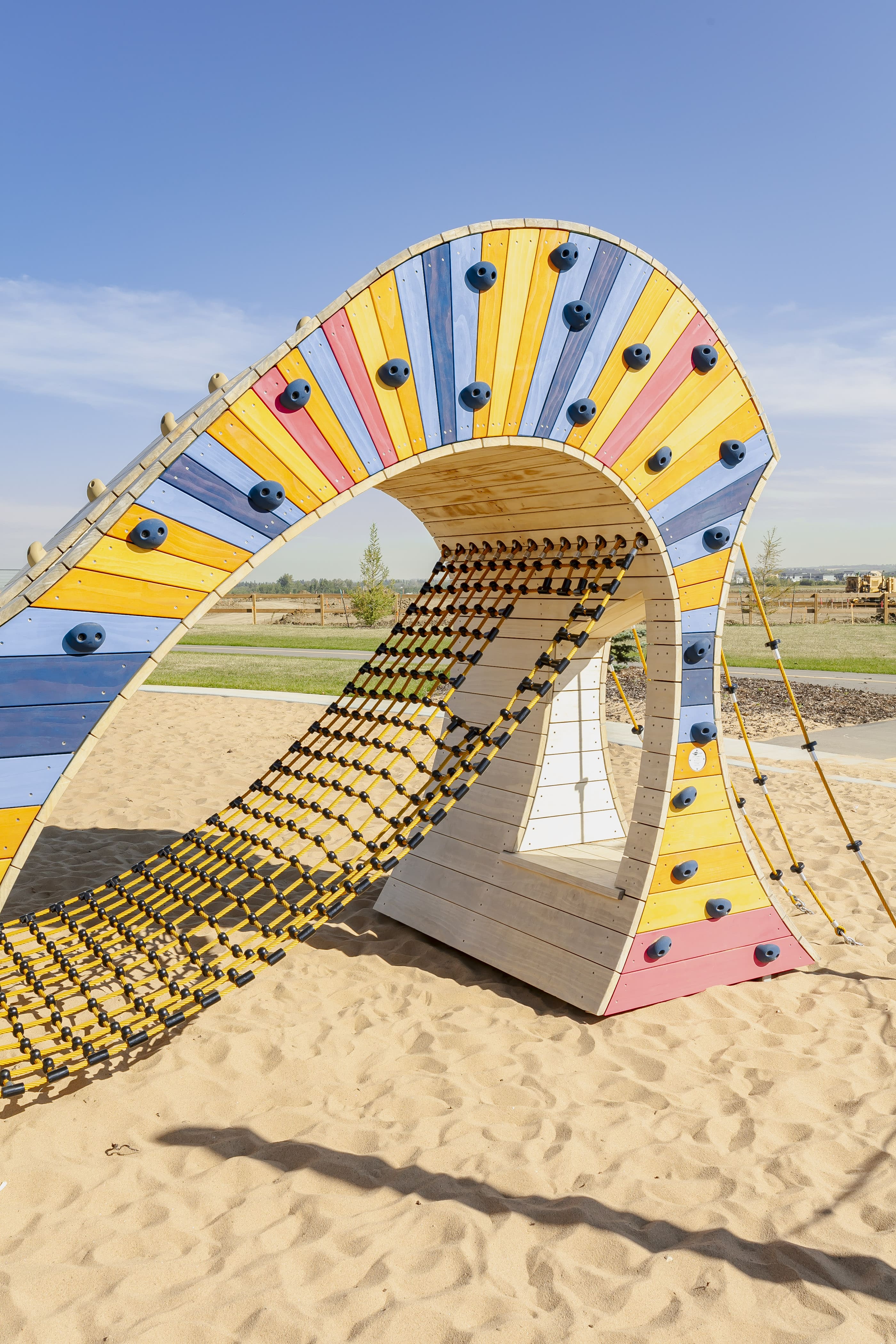 Cambrian Playground playground equipment in Sherwood Park, AB showing St. Albert community playground