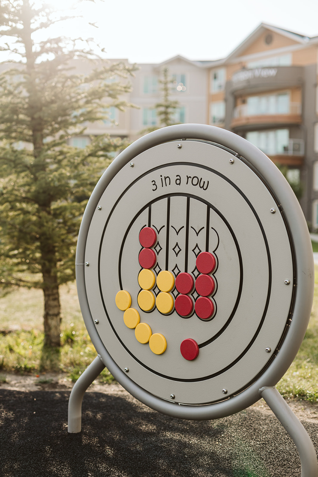 Horizon Housing playground equipment in Calgary, AB showing school playground safety features