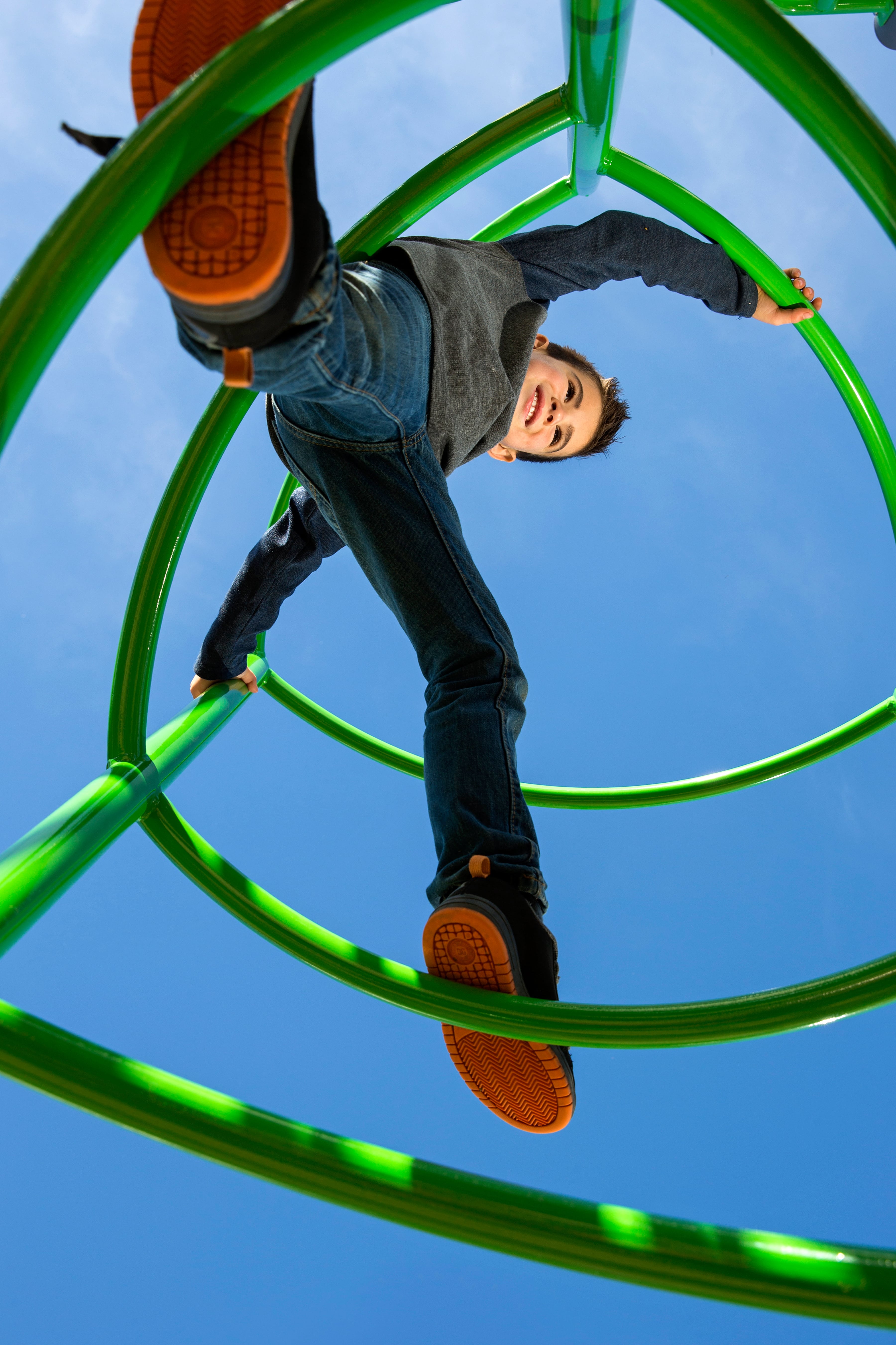 Fieldstone Park playground equipment in Edmonton, AB showing community gathering space