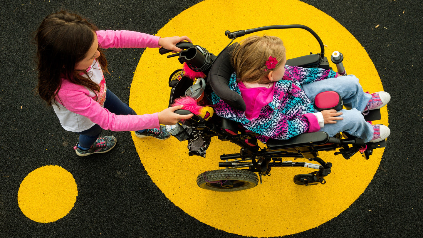 Mattie McCullough Elementary School Barrier Free Playground (Red Deer, AB) in Red Deer, AB playground equipment and play area