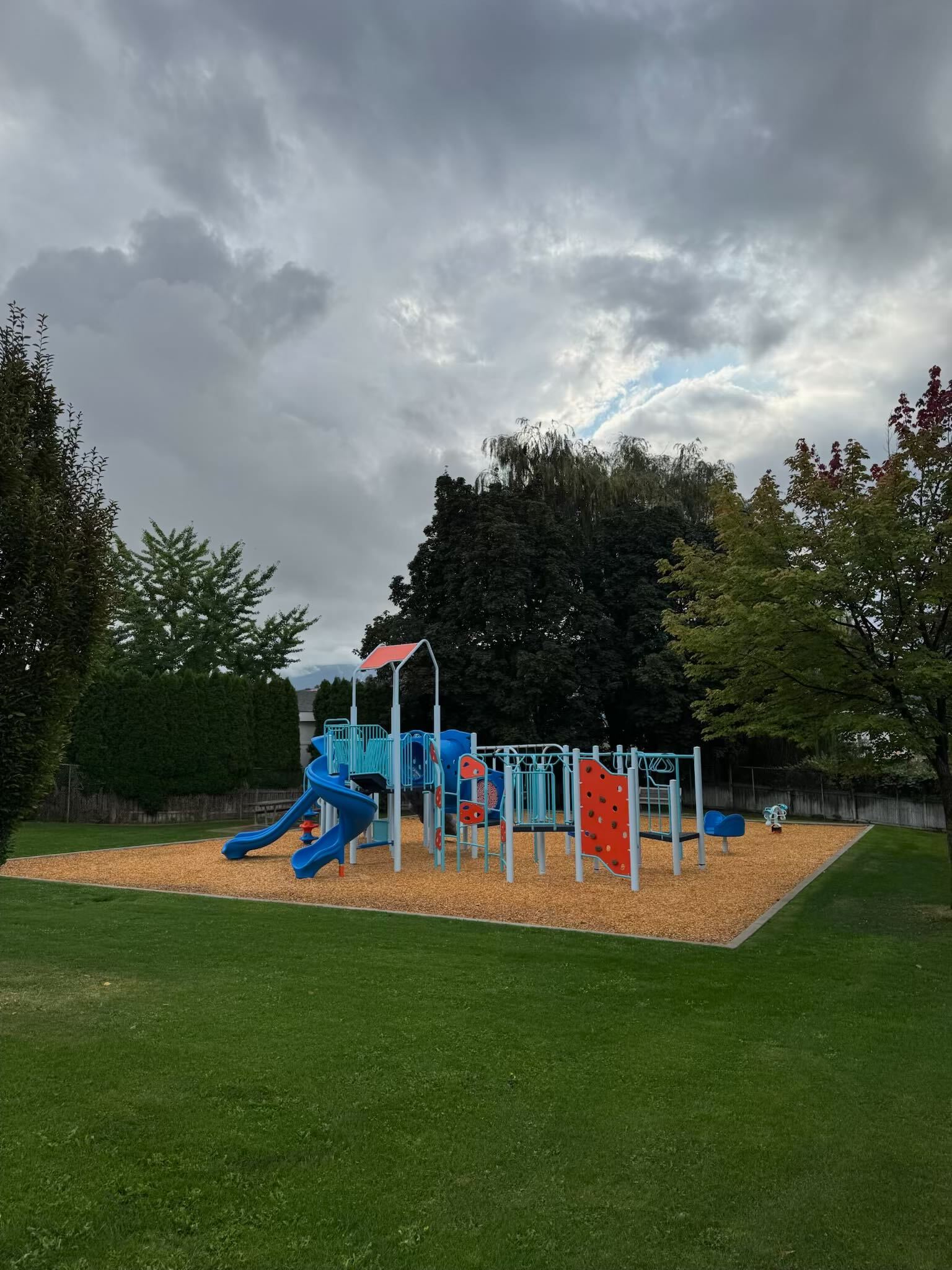19th Avenue Playground (Vernon, BC) playground equipment and play area
