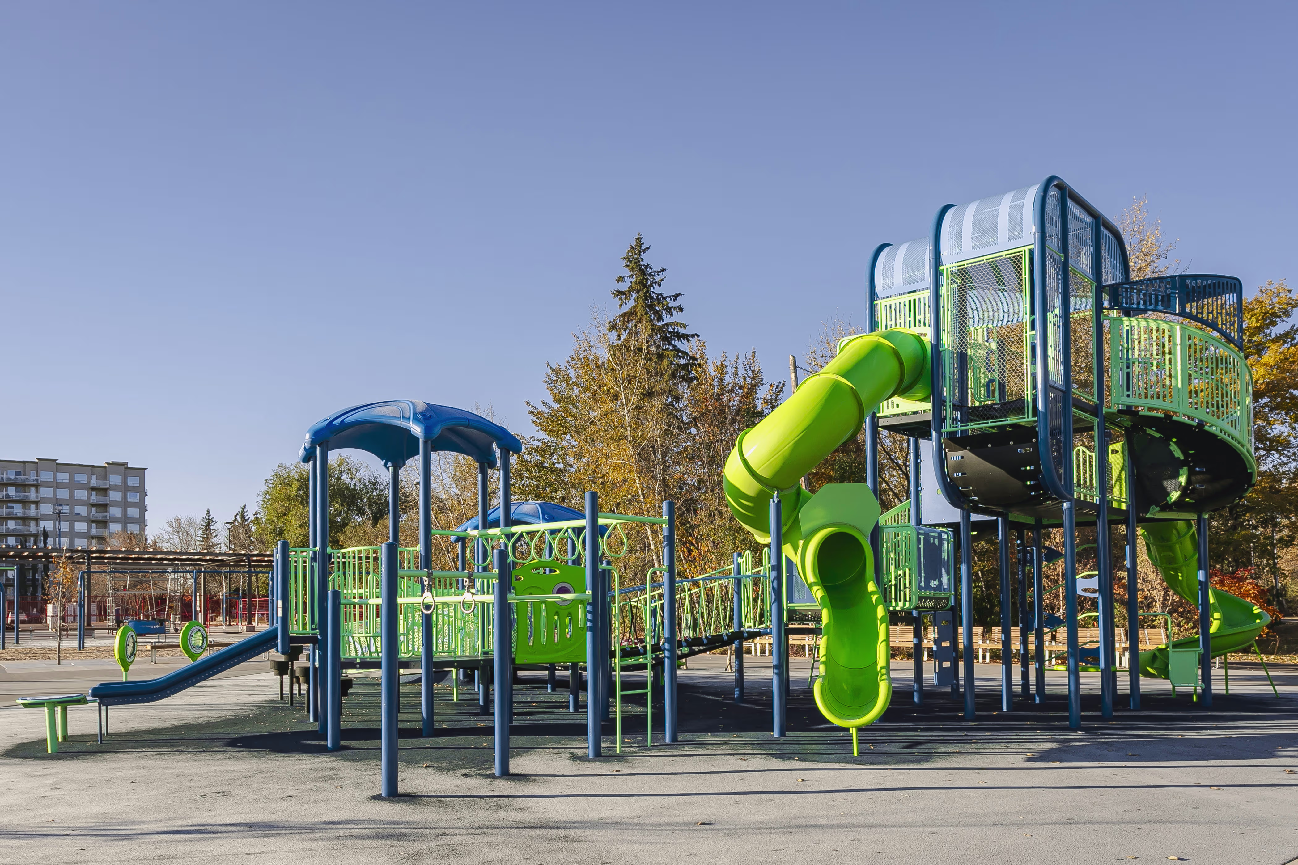 Central Park Playground (Spruce Grove, AB) in Spruce Grove, AB playground equipment and play area