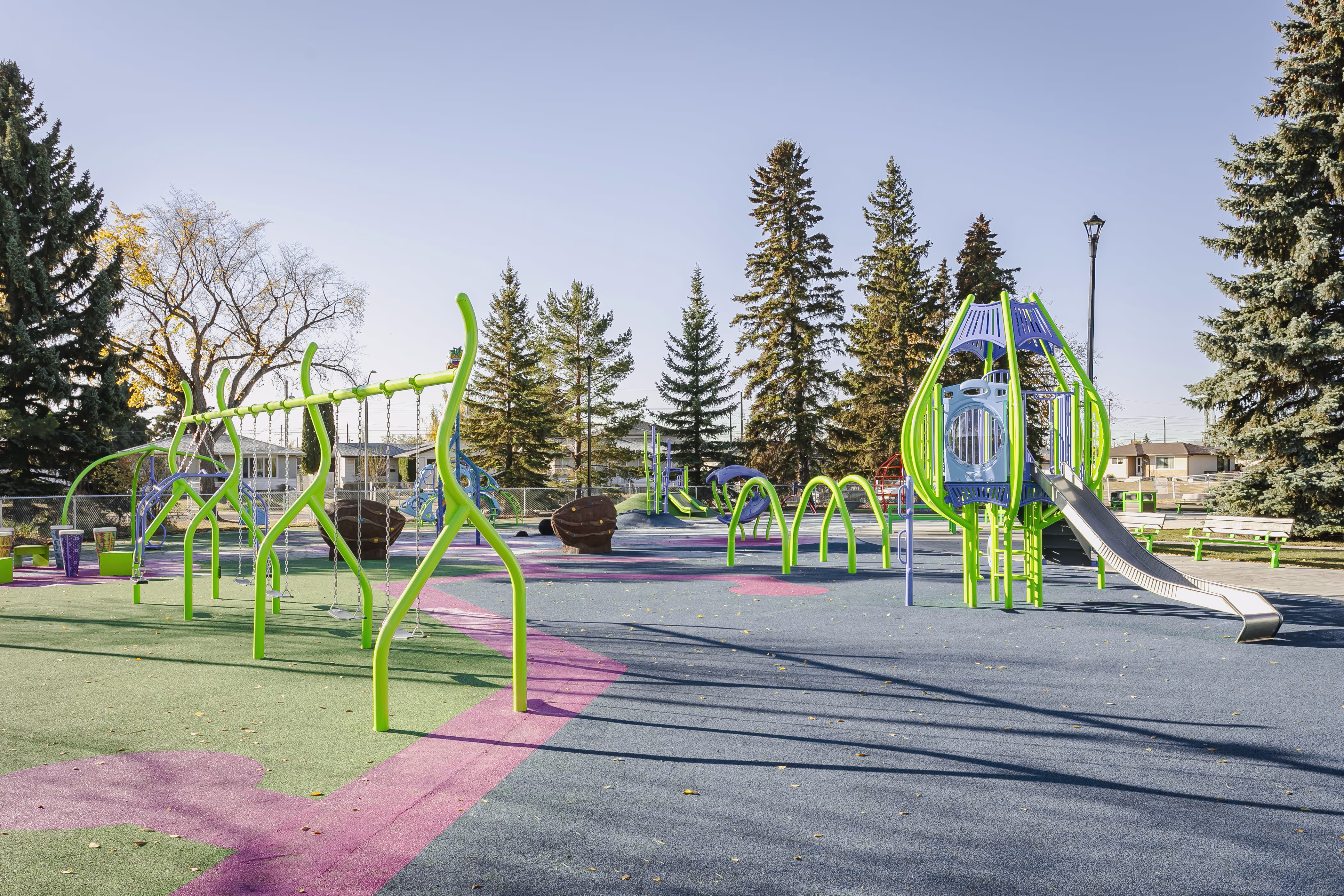 Balwin Pineapple Park (Edmonton, AB) in Edmonton, AB - playground equipment and play structures